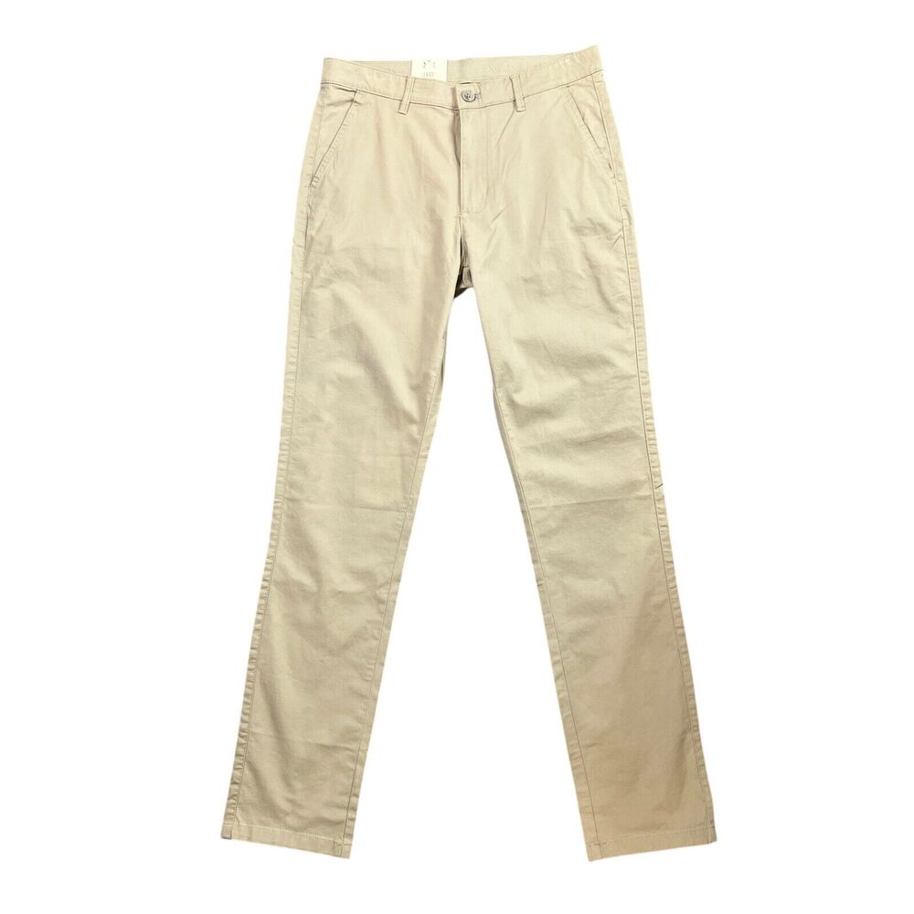 English Laundry Pants Mens 30 Beige Slim Slimmer Straight Leg Stretch Trousers